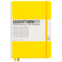 Записная книжка Leuchtturm Medium A5 Lemon твердая обложка 251 стр