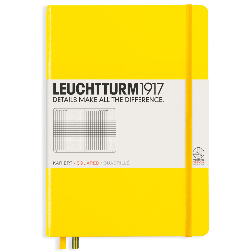 Записная книжка Leuchtturm Medium A5 Lemon твердая обложка 251 стр, артикул 344801. Фото 10