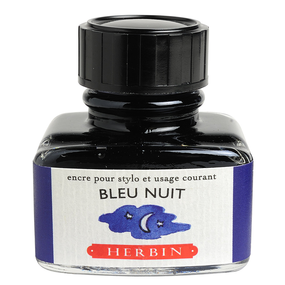 Флакон с чернилами Herbin Bleu nuit (темно-синий) 30 мл, артикул 13019T. Фото 1