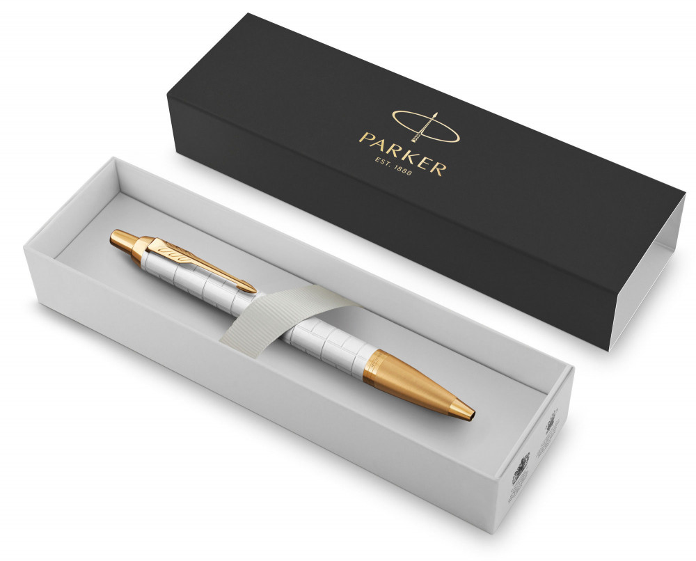 Шариковая ручка Parker IM Premium Pearl GT, артикул 2143643. Фото 3