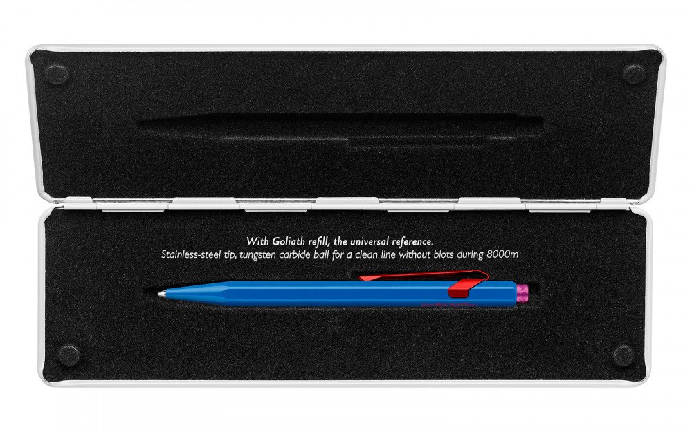 Шариковая ручка Caran d'Ache Office 849 Claim Your Style 2 Cobalt Blue, артикул 849.534. Фото 4