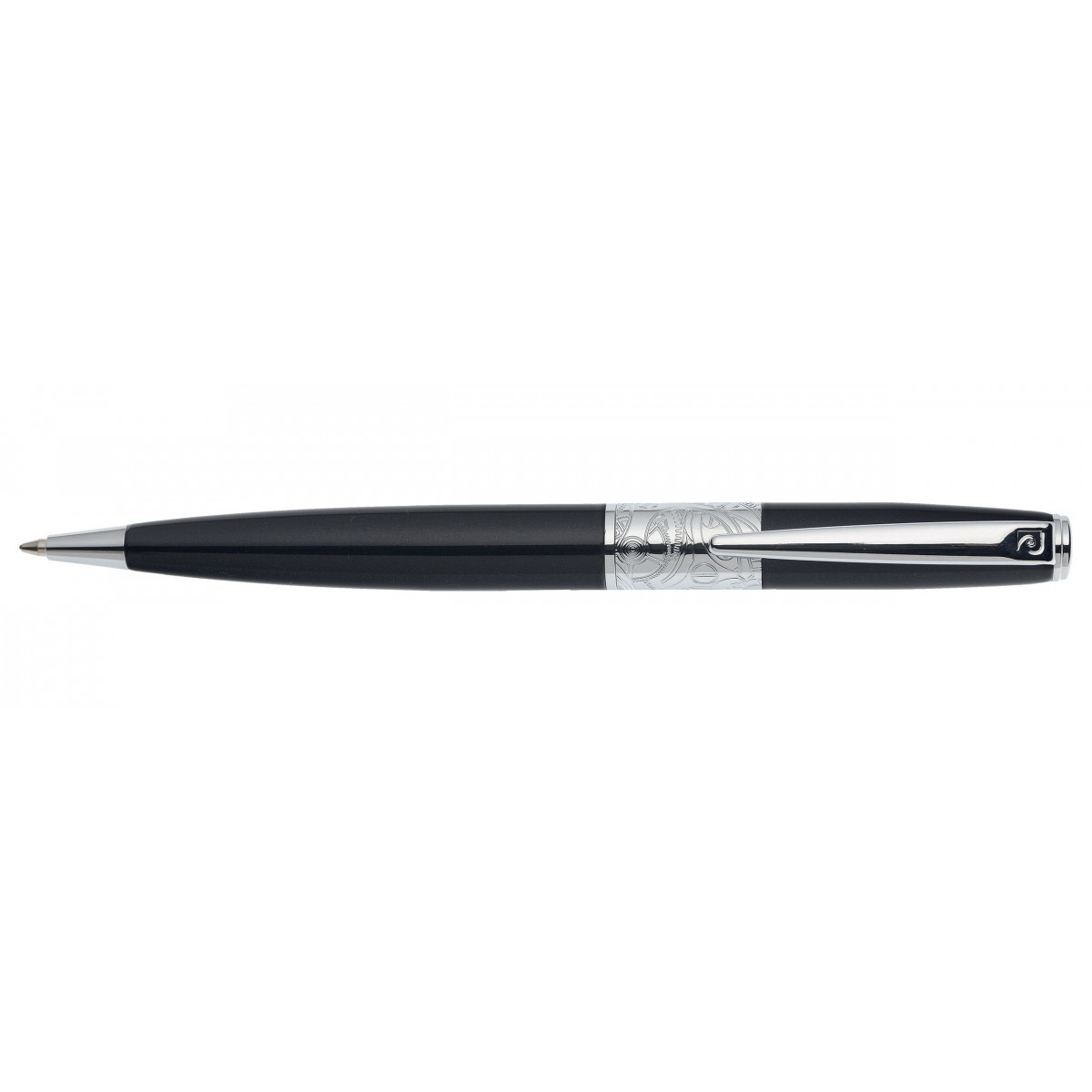 Шариковая ручка Pierre Cardin Baron черный лак хром, PC2200BP Шариковая ручка Pierre Cardin Baron черный лак хром, артикул PC2200BP. Фото 1