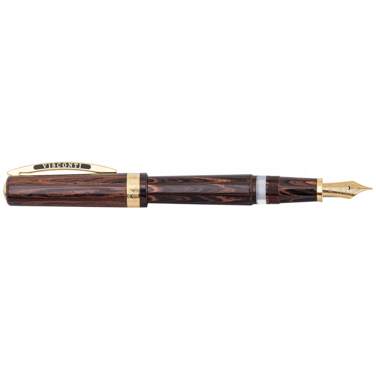 Перьевая ручка Visconti Voyager 30 Black/Orange Vermeil Limited Edition, KP52-03-FPEF Перьевая ручка Visconti Voyager 30 Black/Orange Vermeil Limited Edition, артикул KP52-03-FPEF. Фото 1