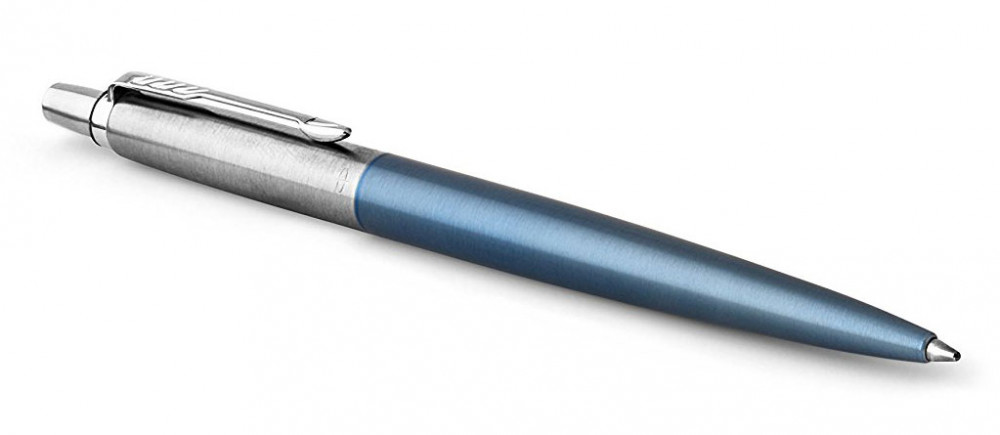 Шариковая ручка Parker Jotter Waterloo Blue CT, артикул 1953191. Фото 2