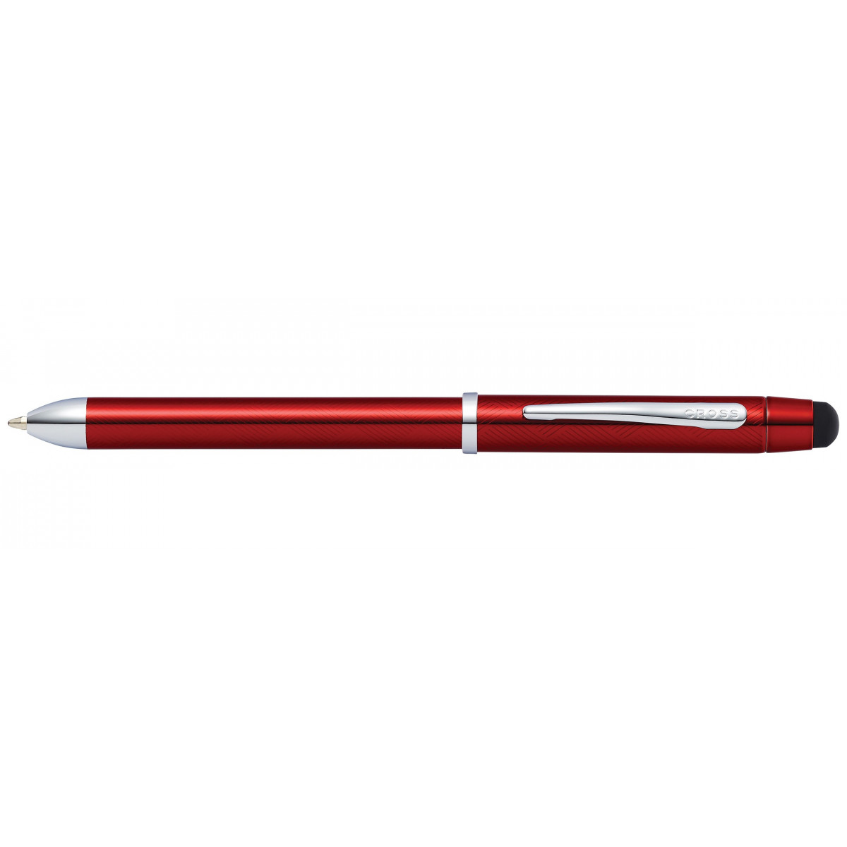 Многофункциональная ручка Cross Tech3+ Engraved Translucent Red, AT0090-13 Многофункциональная ручка Cross Tech3+ Engraved Translucent Red, артикул AT0090-13. Фото 1