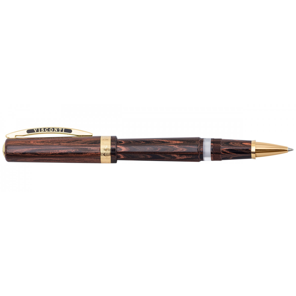 Ручка-роллер Visconti Voyager 30 Black/Orange Vermeil Limited Edition, KP52-03-RB Ручка-роллер Visconti Voyager 30 Black/Orange Vermeil Limited Edition, артикул KP52-03-RB. Фото 1