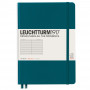Записная книжка Leuchtturm Medium A5 Pacific Green твердая обложка 251 стр