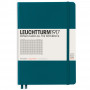 Записная книжка Leuchtturm Medium A5 Pacific Green твердая обложка 251 стр