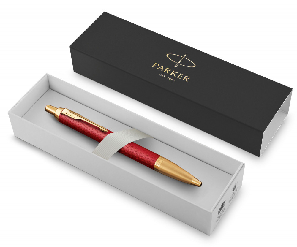 Шариковая ручка Parker IM Premium Red GT, артикул 2143644. Фото 3