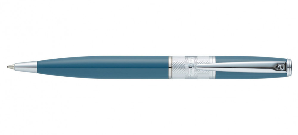 Шариковая ручка Pierre Cardin Baron морская волна хром, артикул PC2212BP. Фото 2