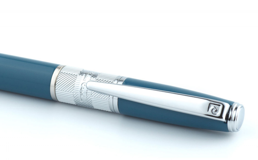 Шариковая ручка Pierre Cardin Baron морская волна хром, артикул PC2212BP. Фото 3