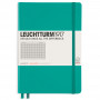 Записная книжка Leuchtturm Medium A5 Emerald твердая обложка 251 стр