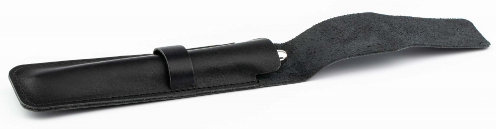 Кожаный чехол для одной ручки Handmade черный, артикул H22-00711. Фото 5