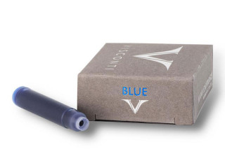 Картриджи с чернилами (10 шт) для перьевой ручки Visconti синий