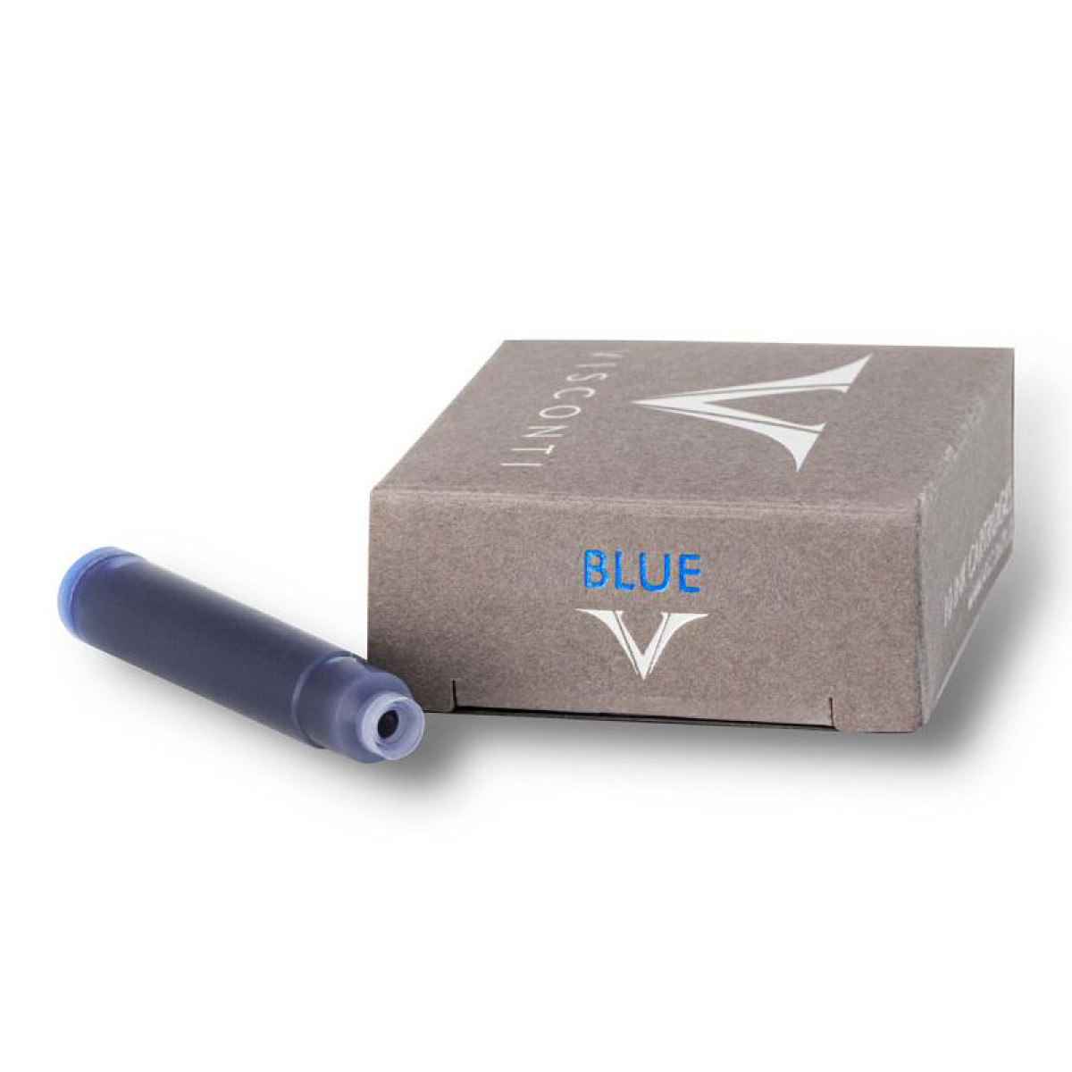 Картриджи с чернилами (10 шт) для перьевой ручки Visconti синий, артикул KR-CART-17. Фото 1