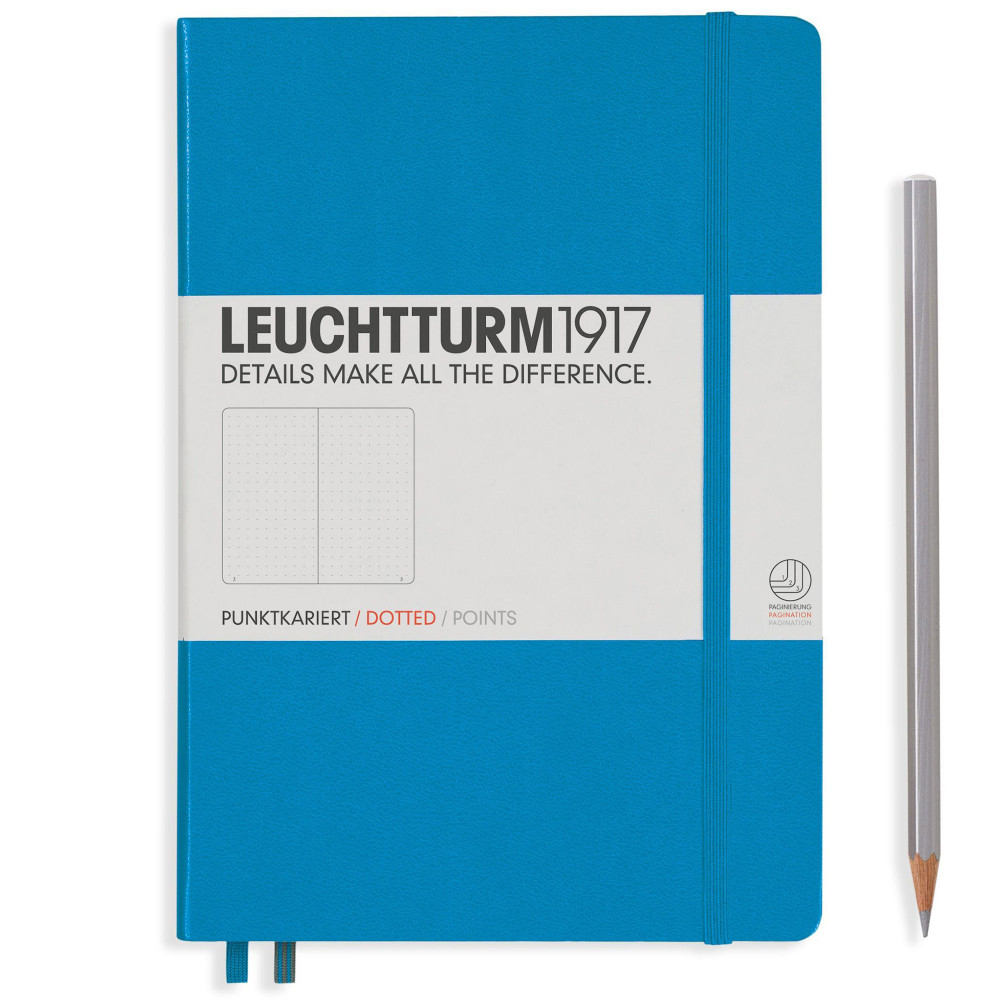 Записная книжка Leuchtturm Medium A5 Azure твердая обложка 251 стр, артикул 346695. Фото 2