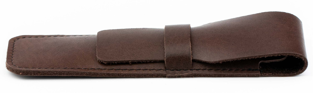 Кожаный чехол для одной ручки Handmade коричневый, артикул H22-00712. Фото 1