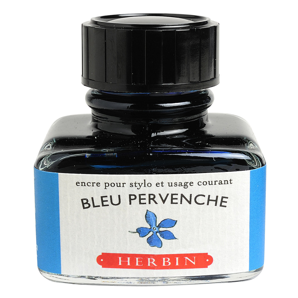 Флакон с чернилами Herbin Bleu pervenche (голубой) 30 мл, артикул 13013T. Фото 1