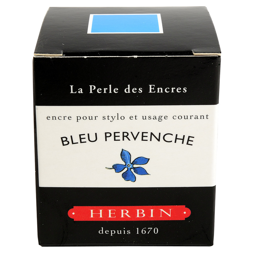 Флакон с чернилами Herbin Bleu pervenche (голубой) 30 мл, артикул 13013T. Фото 3