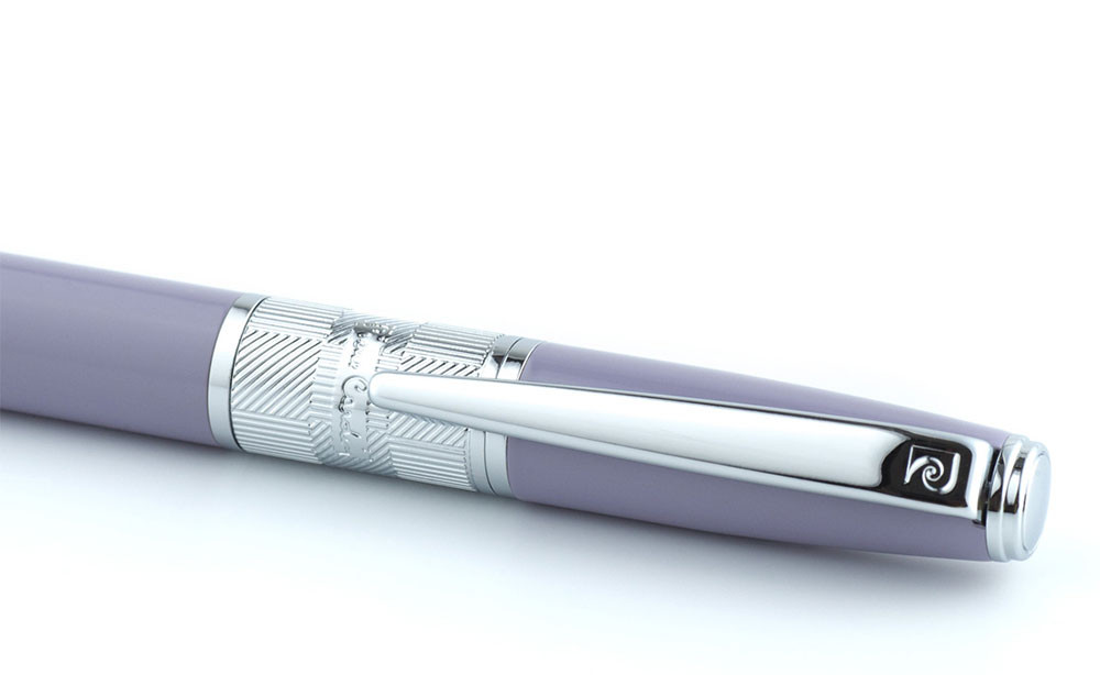 Шариковая ручка Pierre Cardin Baron лиловый лак хром, артикул PC2215BP. Фото 3