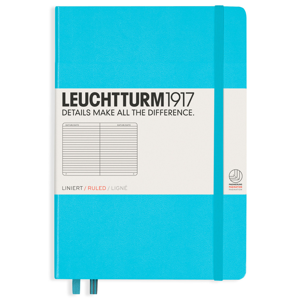 Записная книжка Leuchtturm Medium A5 Ice Blue твердая обложка 251 стр, артикул 357482. Фото 8