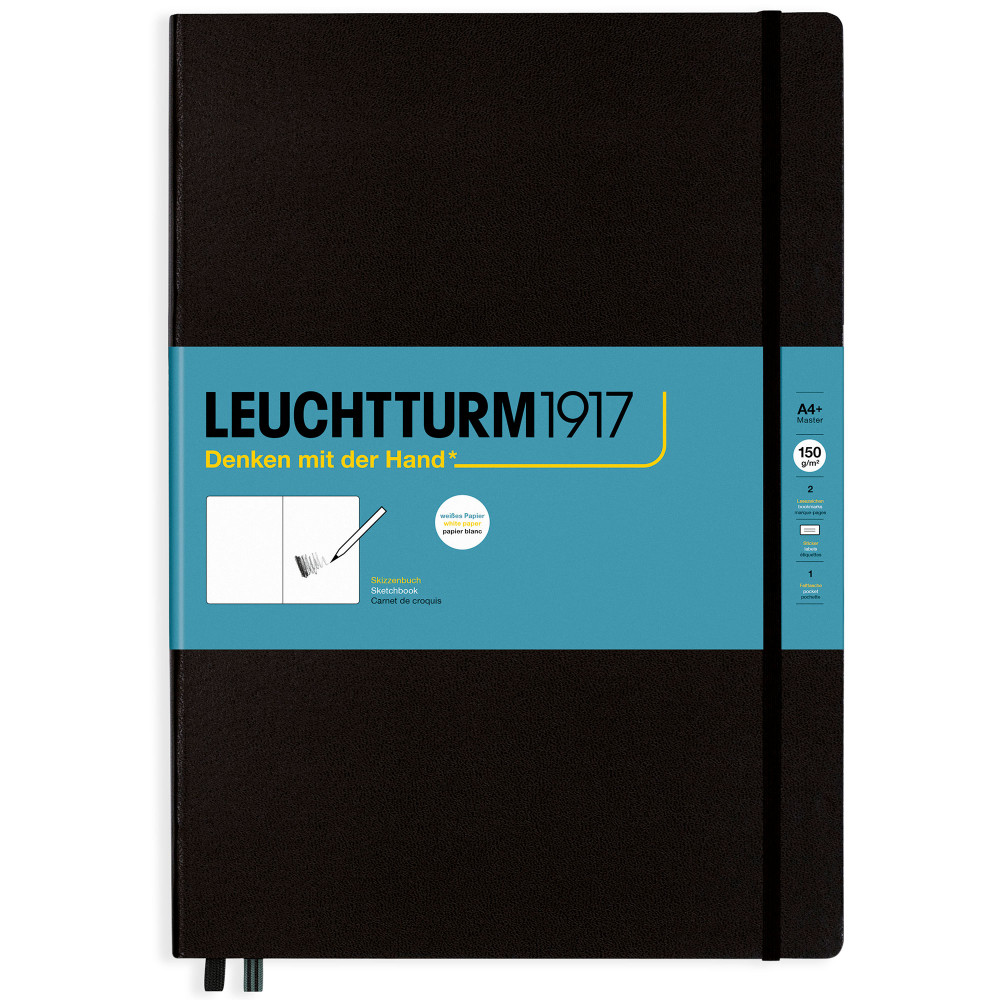 Скетчбук Leuchtturm Master A4+ Black твердая обложка, артикул 362354. Фото 1