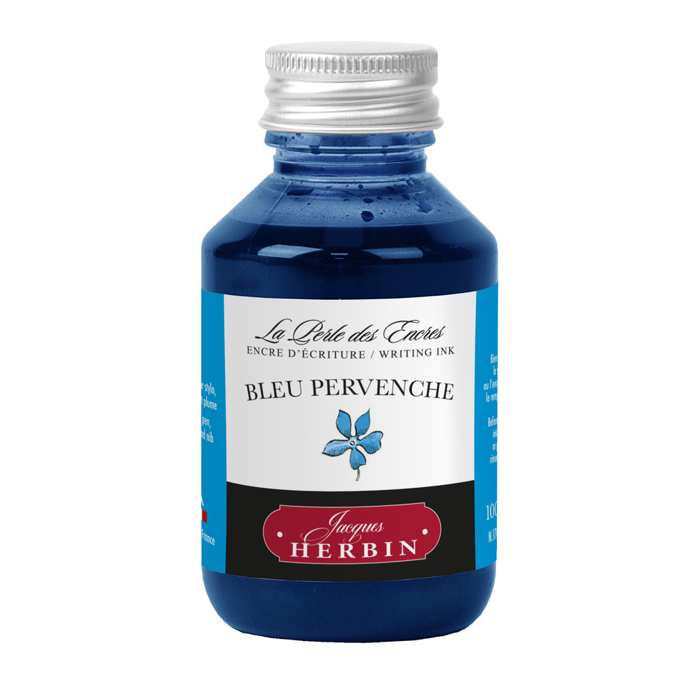 Флакон с чернилами Herbin Bleu pervenche (голубой) 100 мл, артикул 17013T. Фото 1