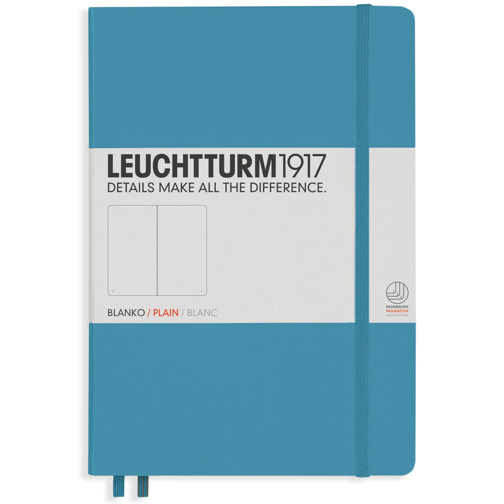 Записная книжка Leuchtturm Medium A5 Nordic Blue твердая обложка 251 стр, артикул 354587. Фото 1