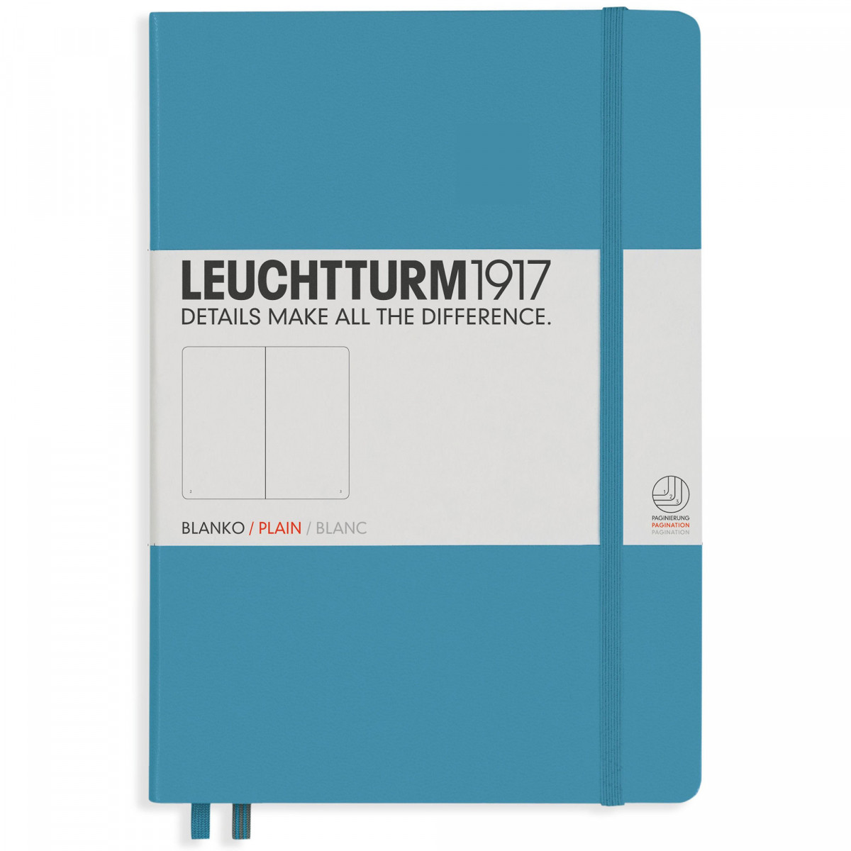 Записная книжка Leuchtturm Medium A5 Nordic Blue твердая обложка 251 стр, 354587 Записная книжка Leuchtturm Medium A5 Nordic Blue твердая обложка 251 стр, артикул 354587. Фото 1