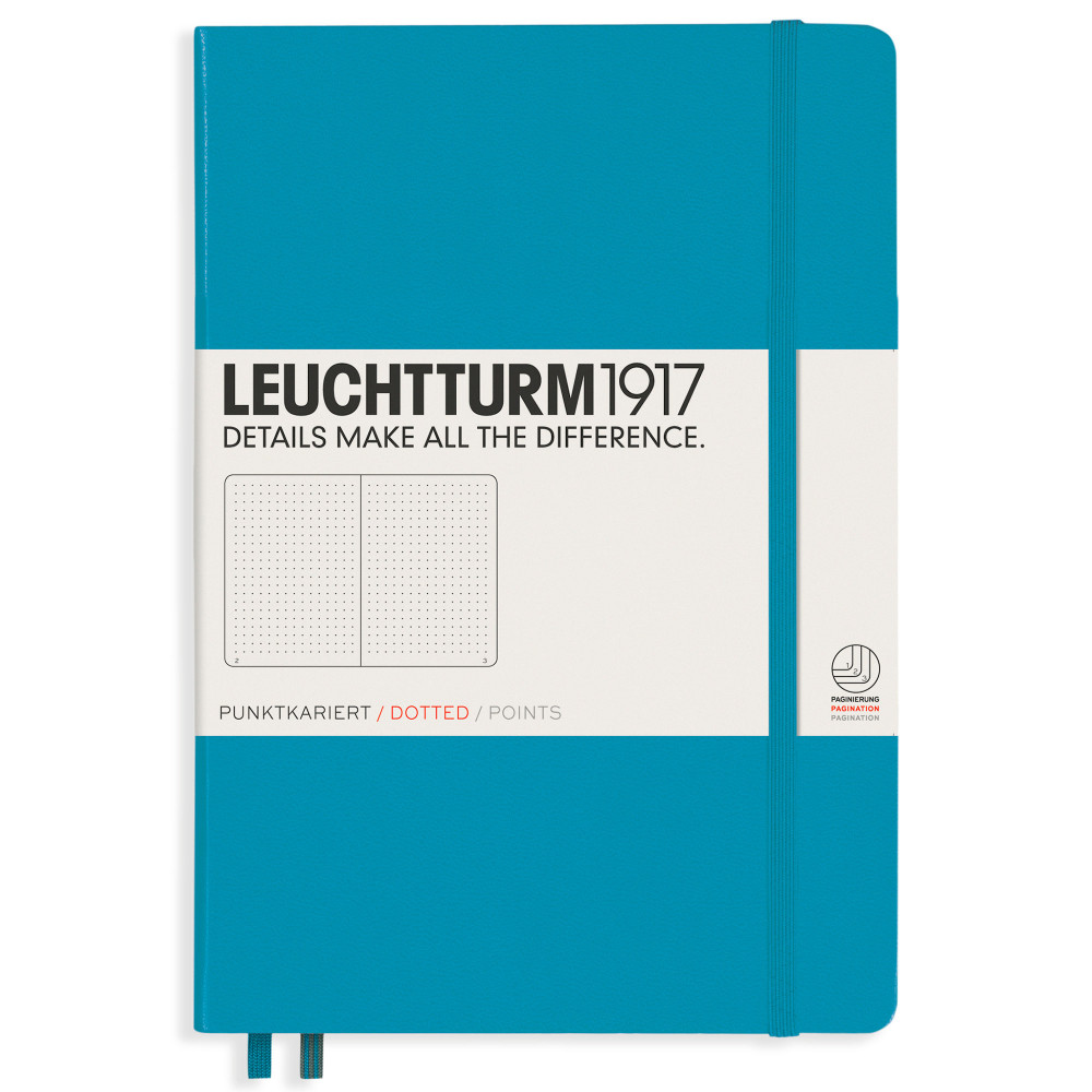 Записная книжка Leuchtturm Medium A5 Nordic Blue твердая обложка 251 стр, артикул 354587. Фото 8