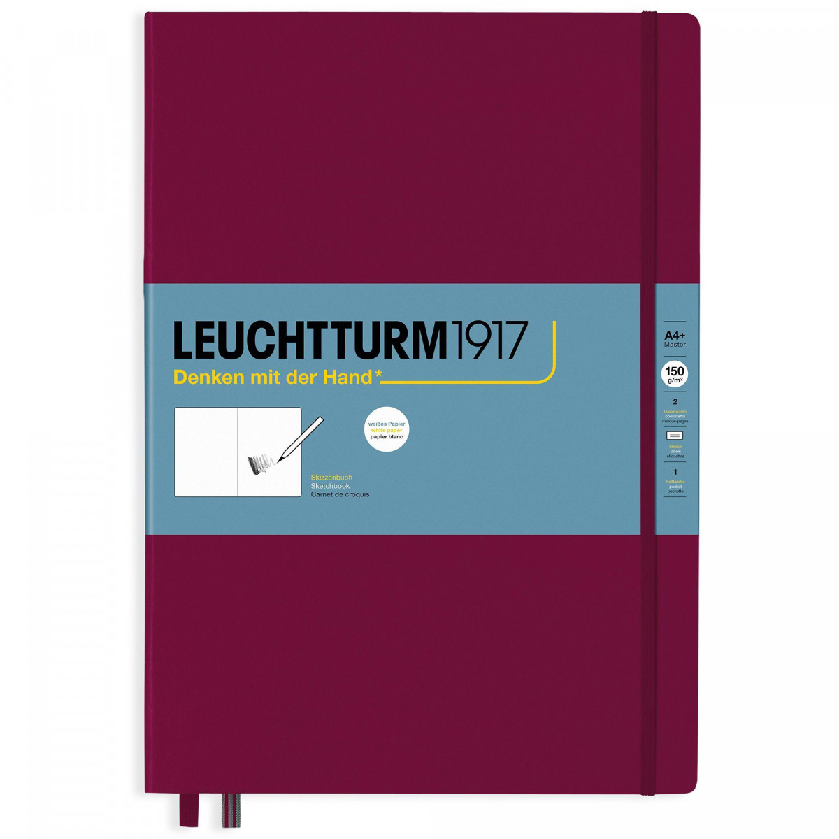 Скетчбук Leuchtturm Master A4+ Port Red твердая обложка, 362355 Скетчбук Leuchtturm Master A4+ Port Red твердая обложка, артикул 362355. Фото 1