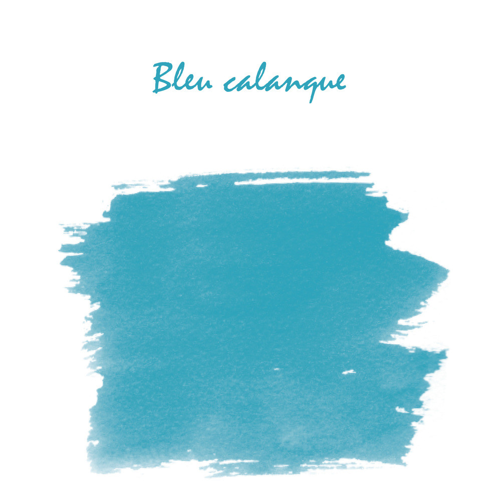 Флакон с чернилами Herbin Bleu calanque (аквамарин) 10 мл, артикул 11514T. Фото 2