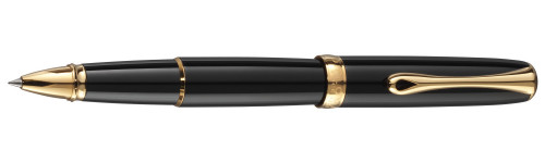 Ручка-роллер Diplomat Excellence A2 Black Lacquer Gold