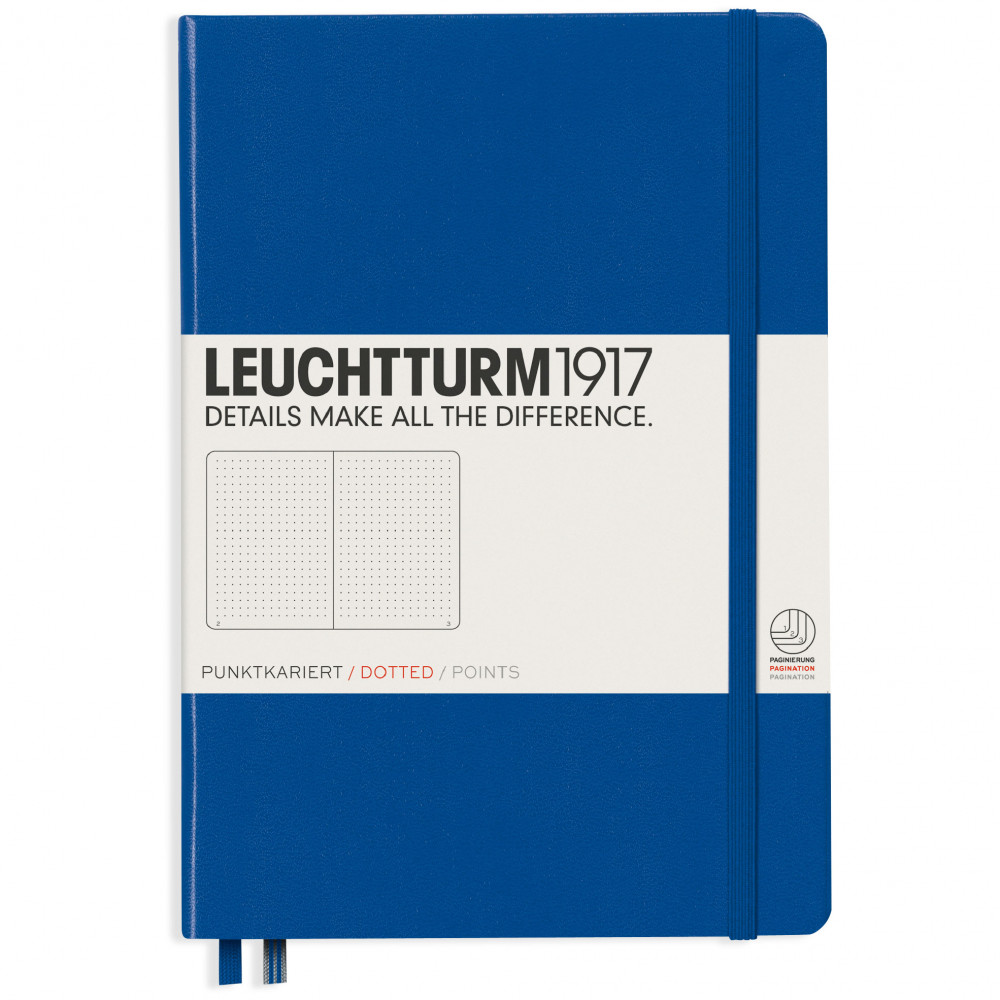 Записная книжка Leuchtturm Medium A5 Royal Blue твердая обложка 251 стр, артикул 344747. Фото 1