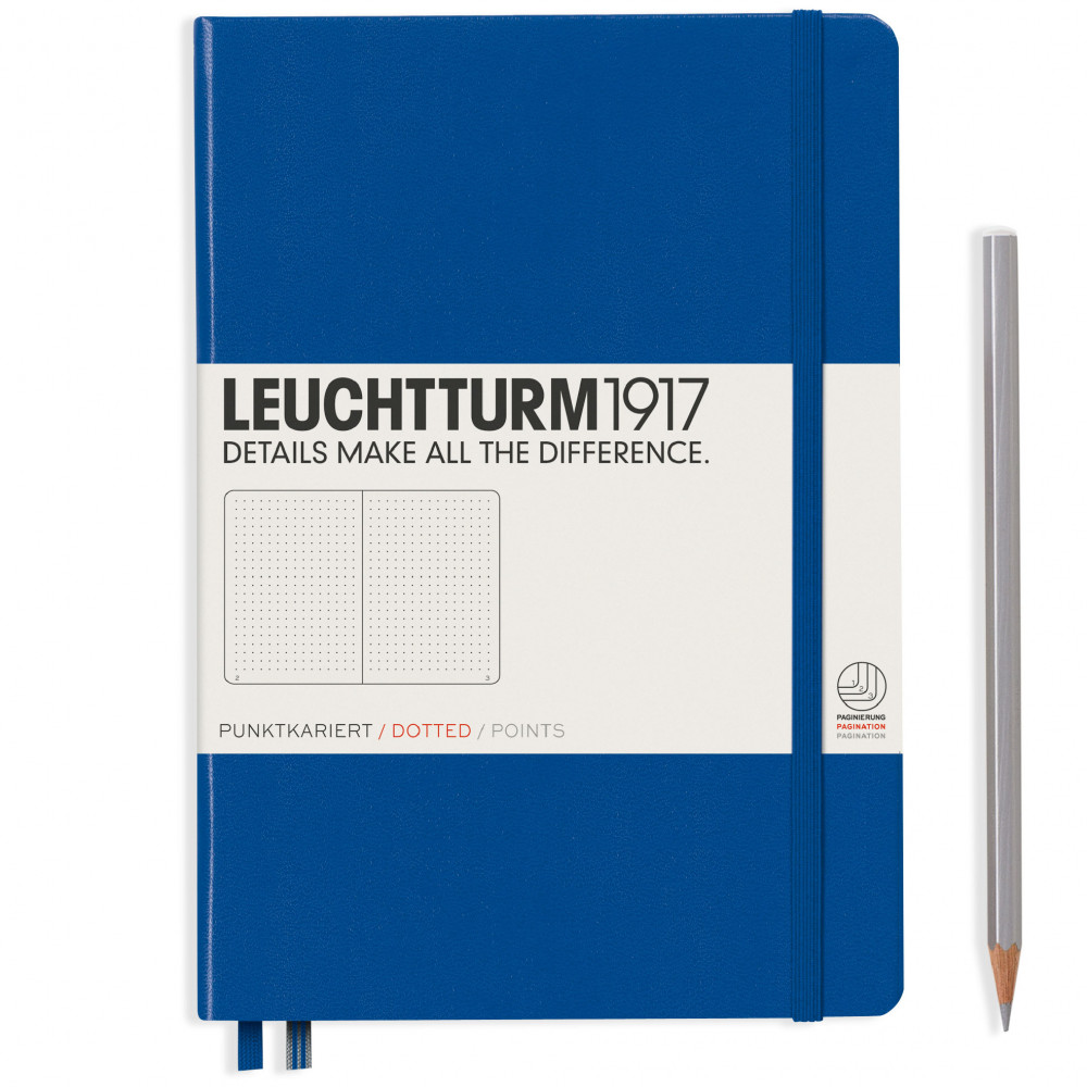 Записная книжка Leuchtturm Medium A5 Royal Blue твердая обложка 251 стр, артикул 344747. Фото 2