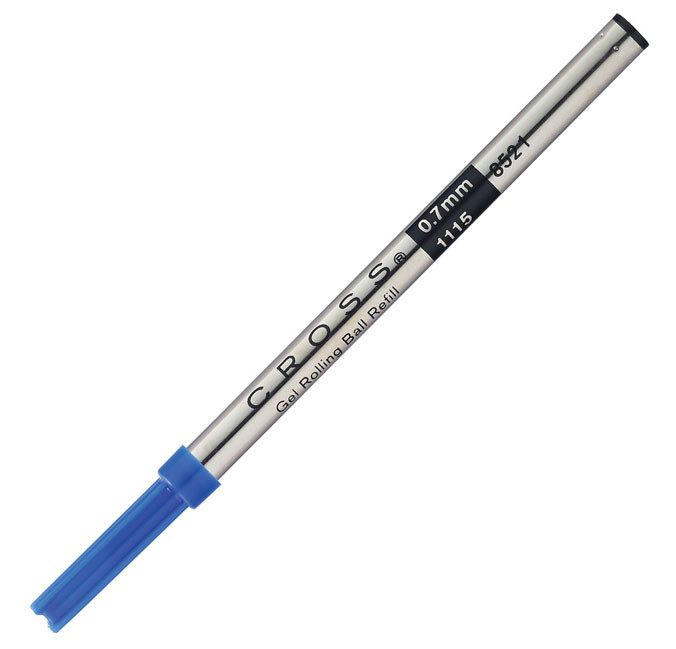 Стержень гелевый стандартный для ручки-роллера Cross синий M (средний), артикул 8521. Фото 2
