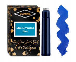 Картриджи Diamine International для перьевых ручек Mediterranean Blue 18 шт