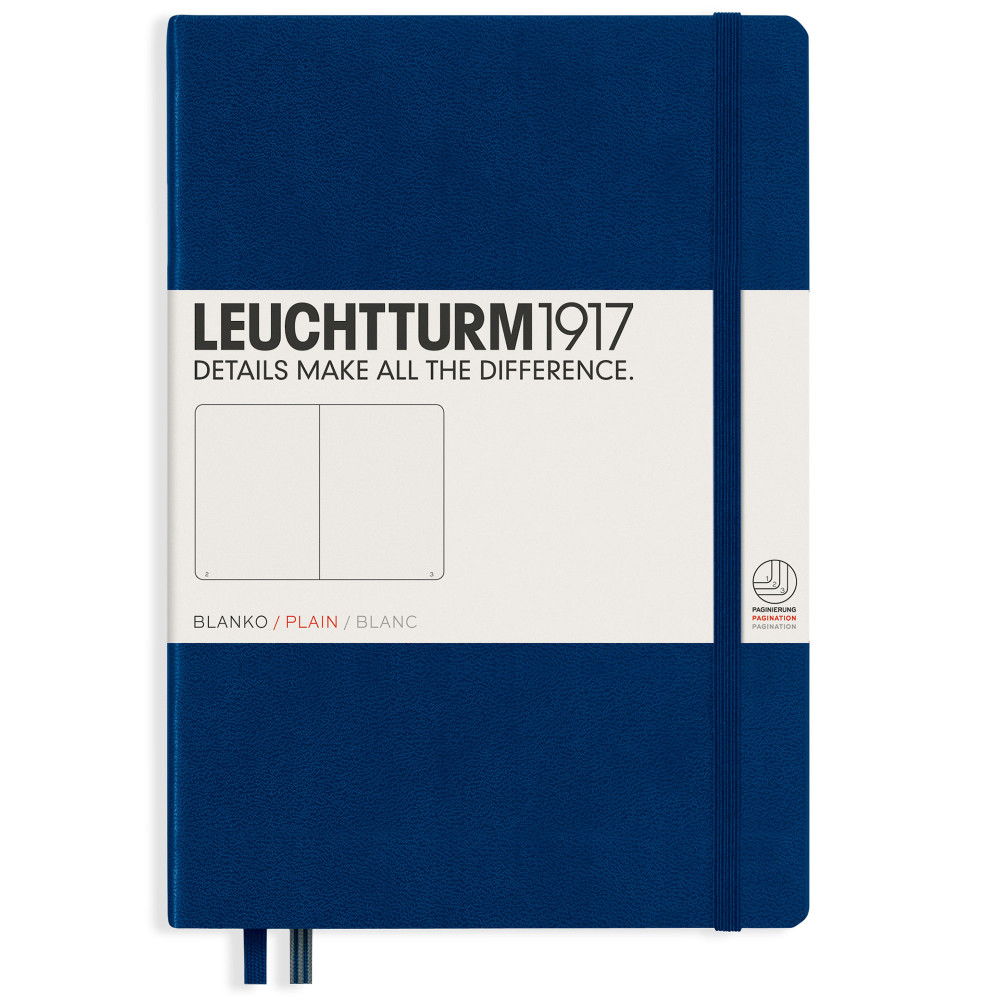 Записная книжка Leuchtturm Medium A5 Navy твердая обложка 251 стр, артикул 342924. Фото 1