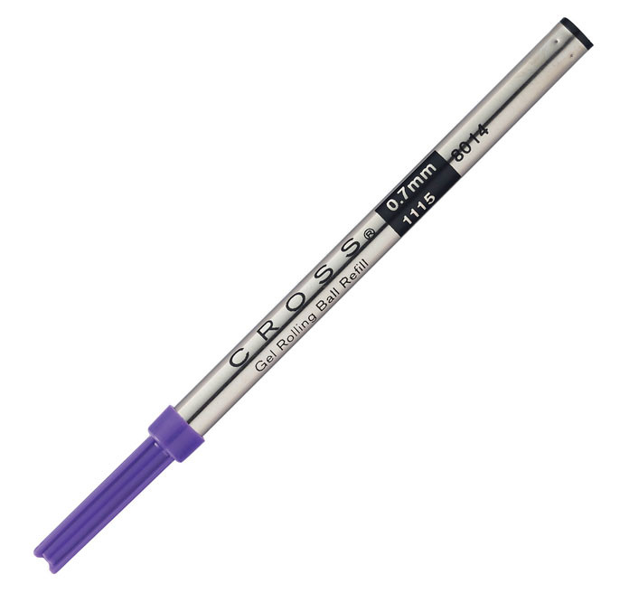 Стержень гелевый стандартный для ручки-роллера Cross фиолетовый M (средний), артикул 8014. Фото 2
