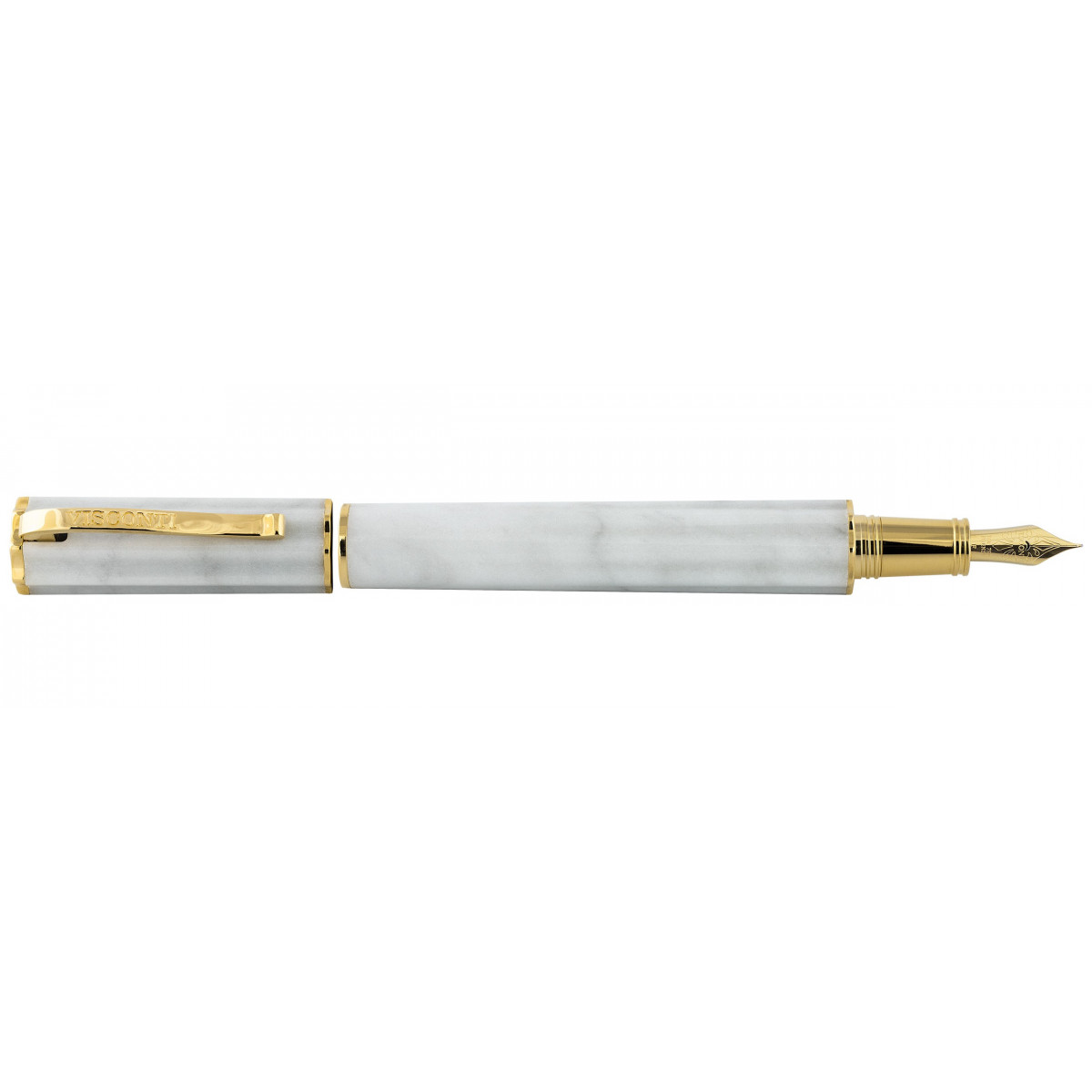 Перьевая ручка Visconti San Miniato al Monte White Marble LE, KP55-02-FPF Перьевая ручка Visconti San Miniato al Monte White Marble LE, артикул KP55-02-FPF. Фото 1