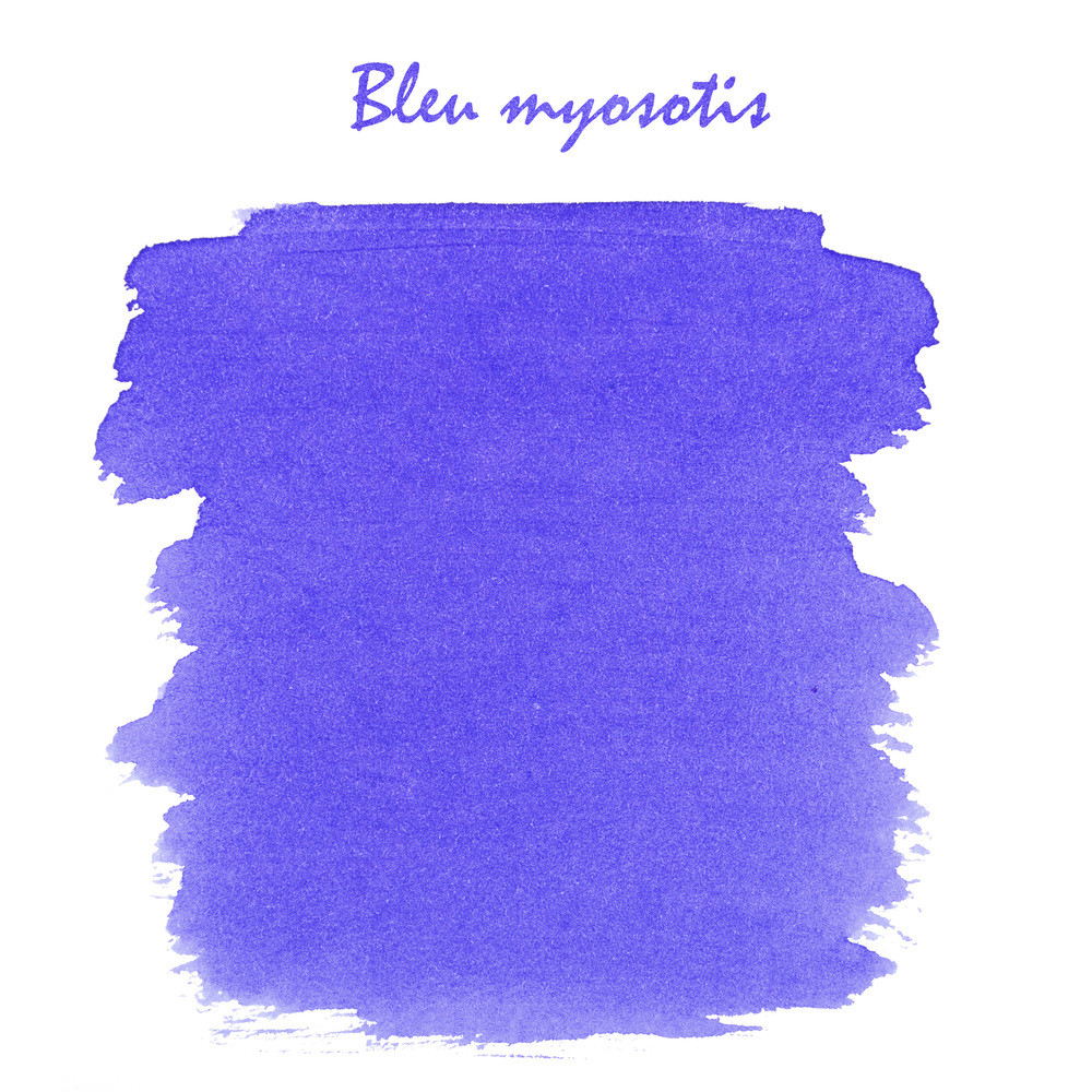 Флакон с чернилами Herbin Bleu myosotis (фиолетово-синий) 10 мл, артикул 11515T. Фото 2