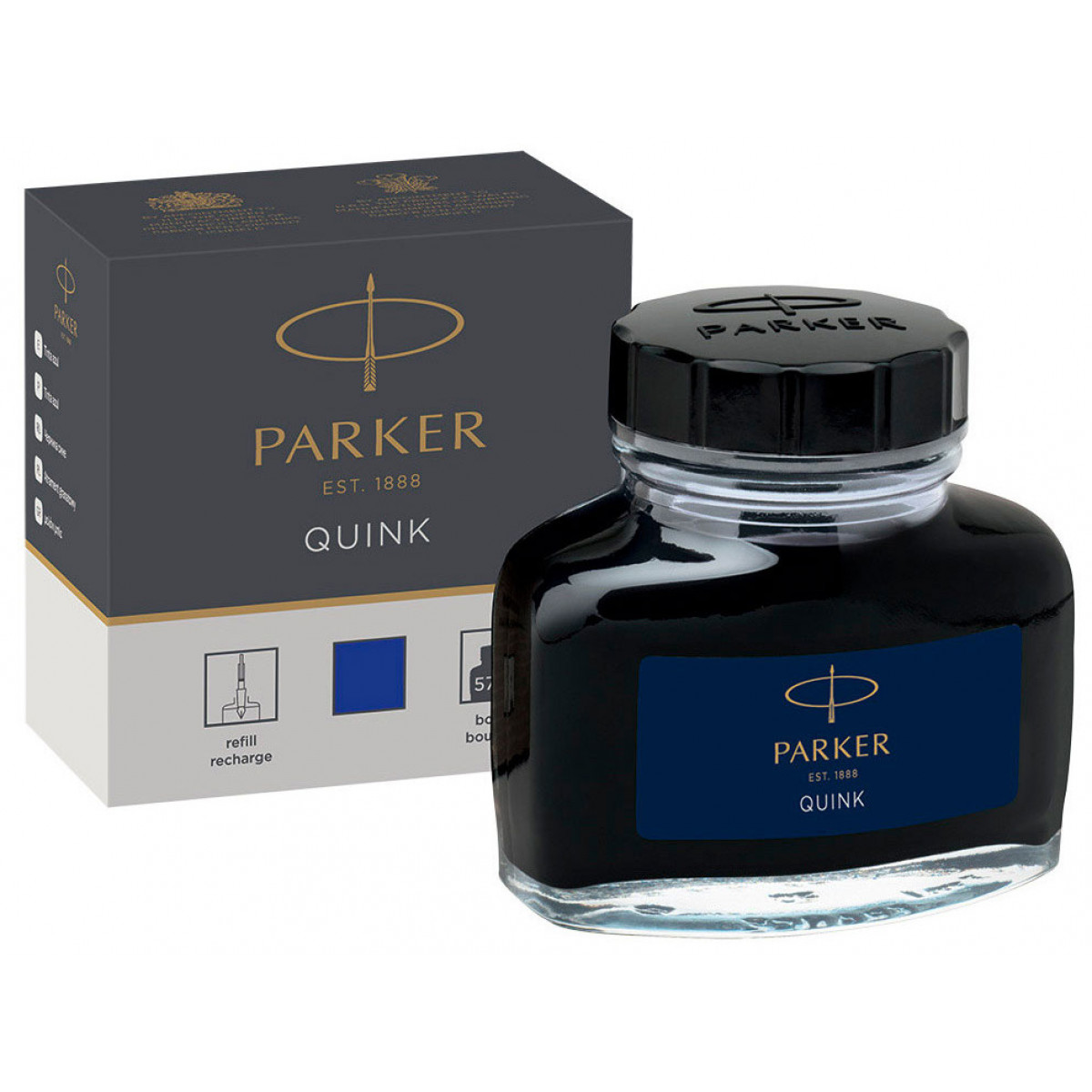 Флакон с чернилами для перьевой ручки Parker Z13 синий, 1950376 Флакон с чернилами для перьевой ручки Parker Z13 синий, артикул 1950376. Фото 1