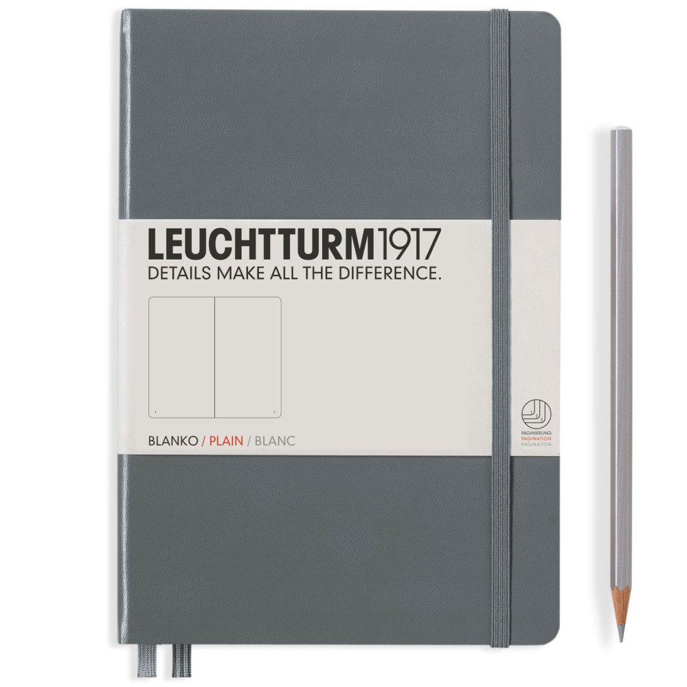 Записная книжка Leuchtturm Medium A5 Anthracite твердая обложка 251 стр, артикул 344785. Фото 2