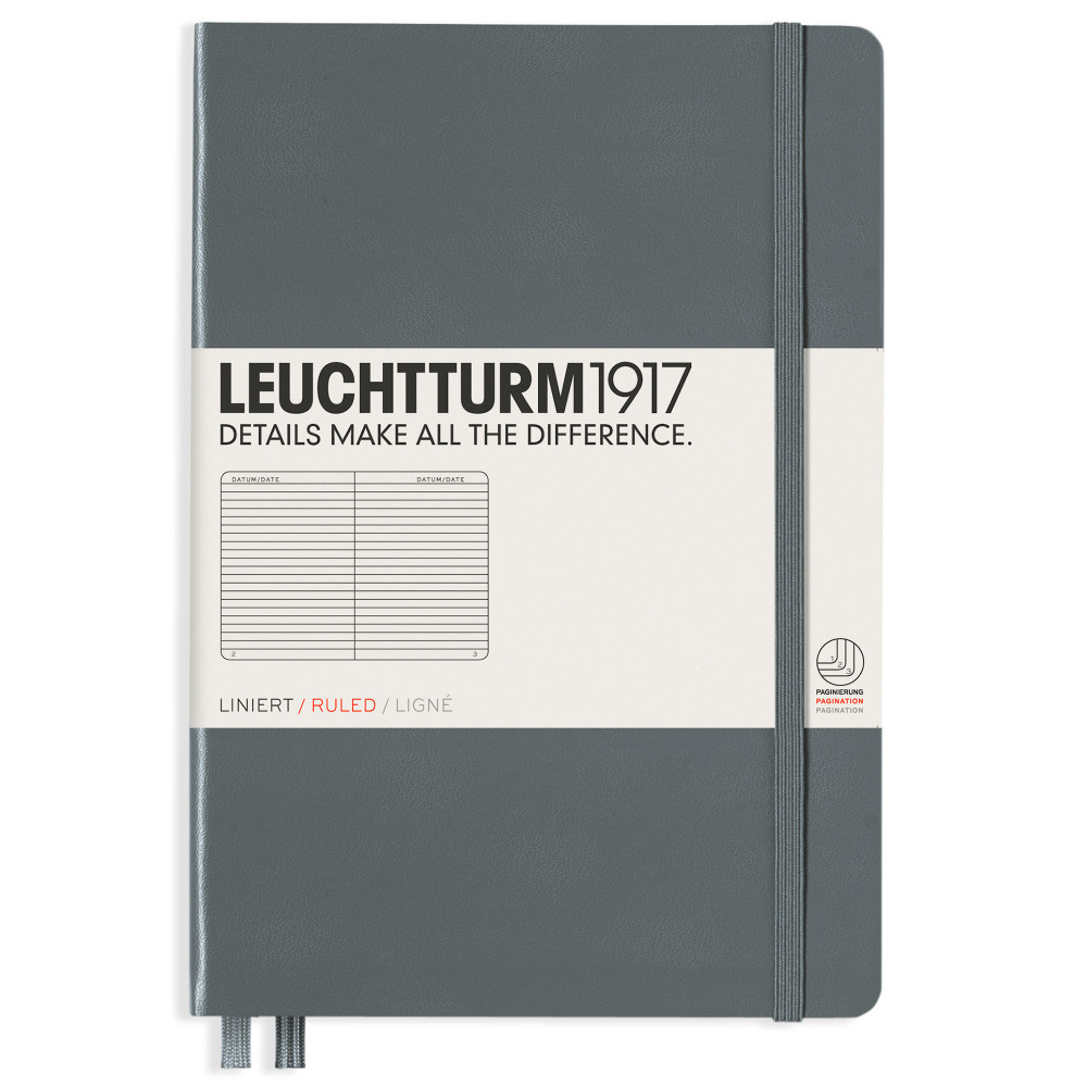 Записная книжка Leuchtturm Medium A5 Anthracite твердая обложка 251 стр, артикул 344785. Фото 10