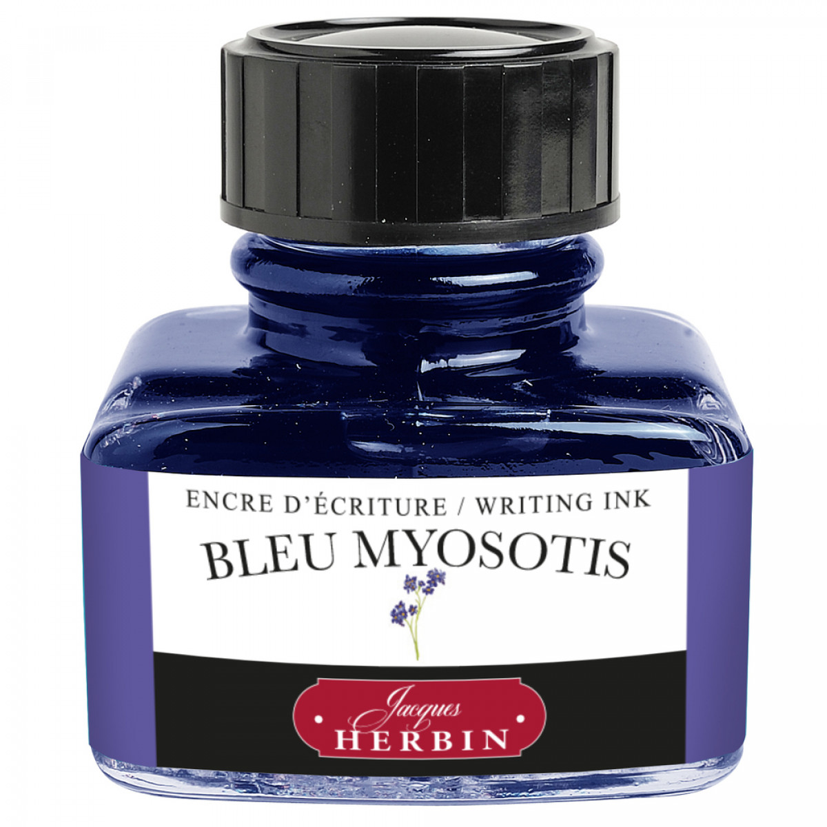 Флакон с чернилами Herbin Bleu myosotis (фиолетово-синий) 30 мл, 13015T Флакон с чернилами Herbin Bleu myosotis (фиолетово-синий) 30 мл, артикул 13015T. Фото 1