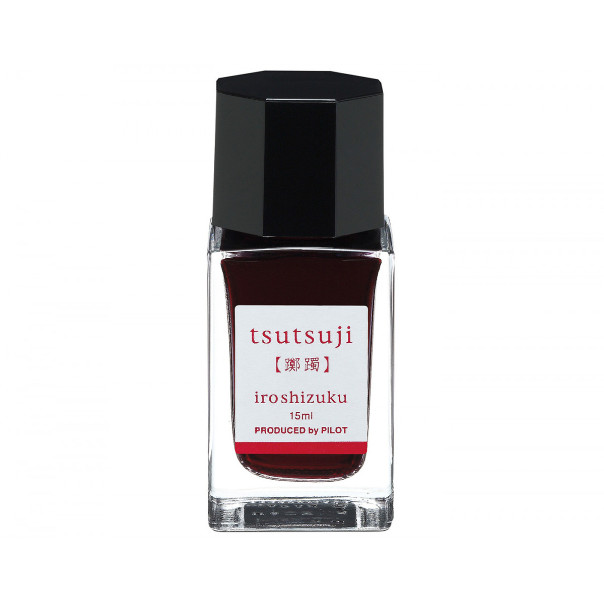 Флакон с чернилами Pilot Iroshizuku Red Tsutsuji (цветок азалии) для перьевых ручек 15 мл, артикул ink-15-tt. Фото 1