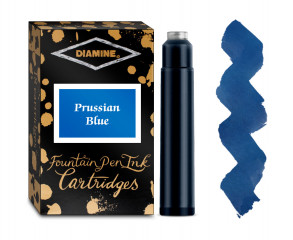Картриджи Diamine International для перьевых ручек Prussian Blue 18 шт