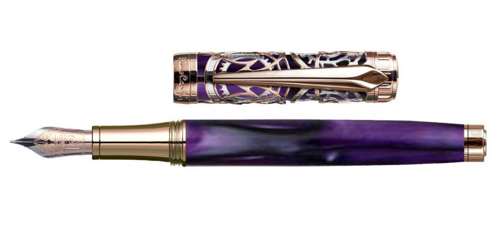 Перьевая ручка Pierre Cardin L'Esprit фиолетовый акрил позолота хром, артикул PC6613FP-A2. Фото 3