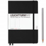 Записная книжка Leuchtturm Medium A5 Black твердая обложка 251 стр