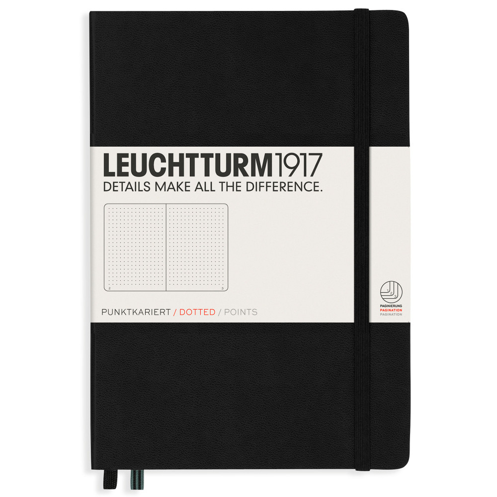 Записная книжка Leuchtturm Medium A5 Black твердая обложка 251 стр, артикул 311333. Фото 8